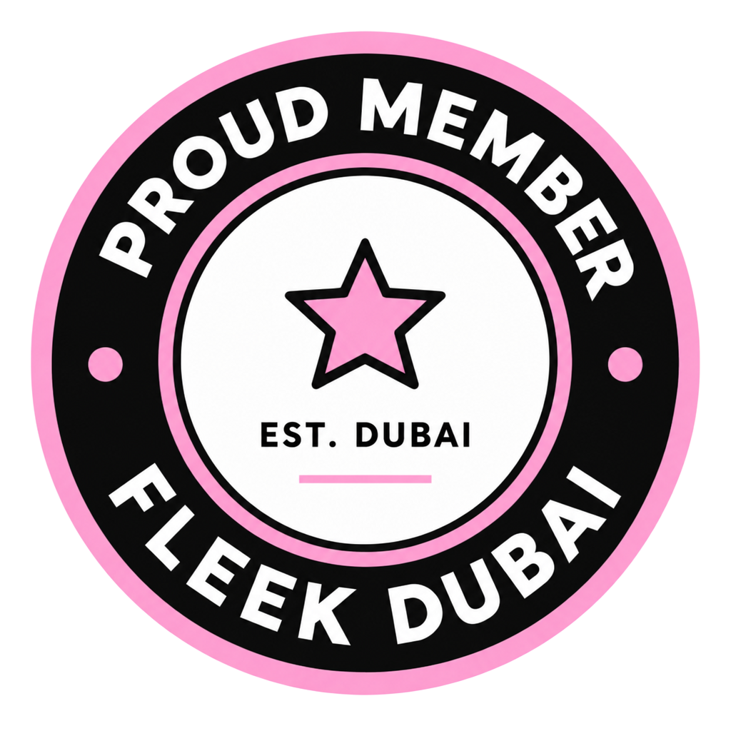 Proud member of Fleek Dubai badge