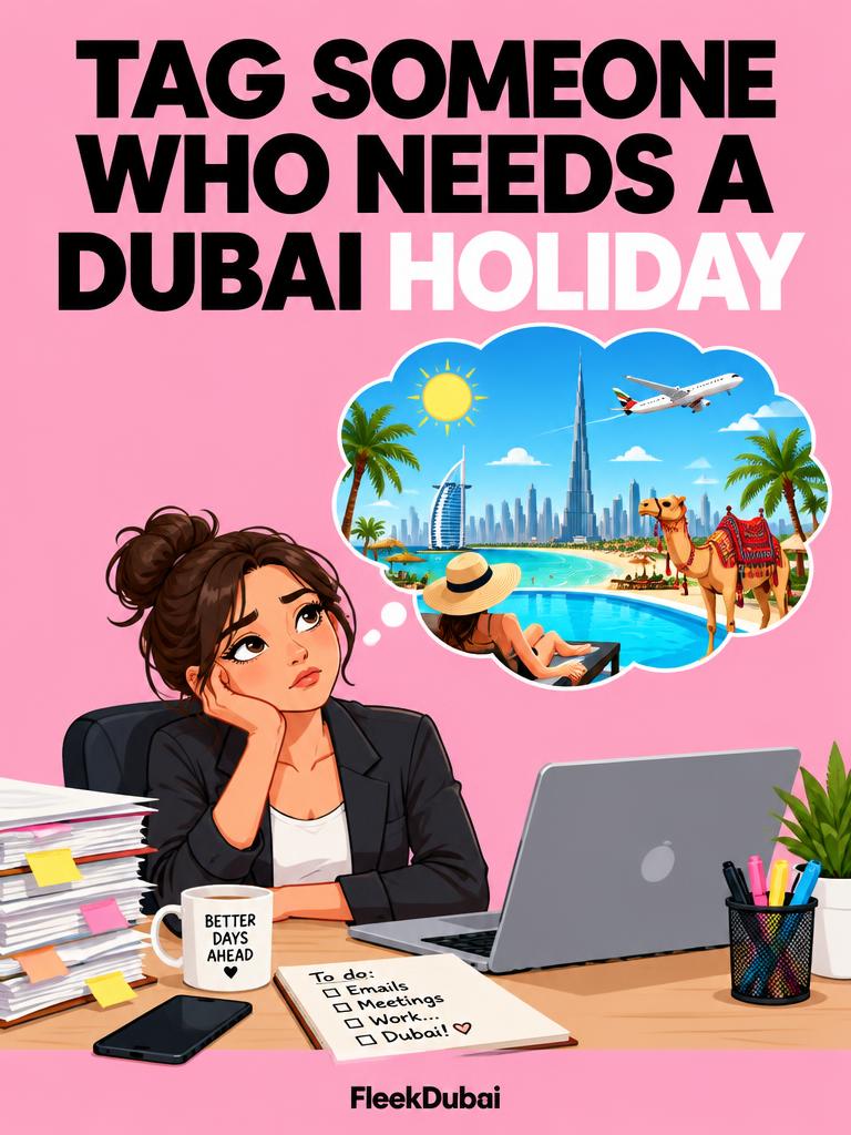 Fleek Dubai quiz post: Tag someone who needs a Dubai holiday