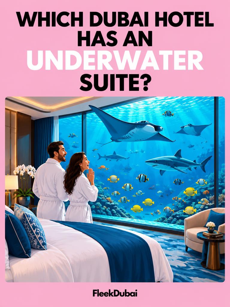 Fleek Dubai quiz post: Which Dubai hotel has an underwater suite?
