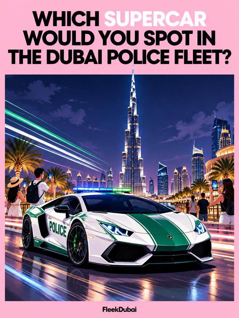 Fleek Dubai quiz post: Which supercar would you spot in the Dubai Police fleet?