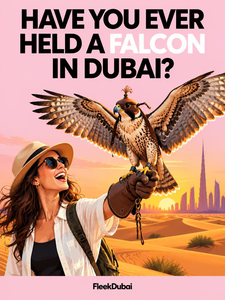 Fleek Dubai quiz post: Have you ever held a falcon in Dubai?