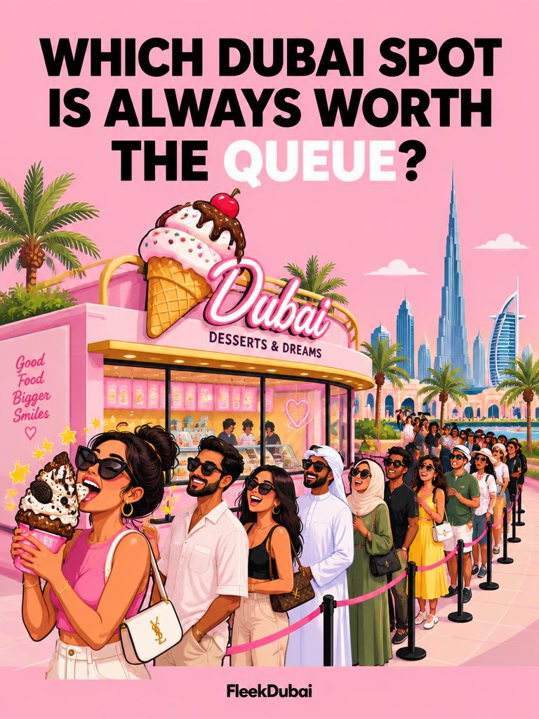 Fleek Dubai quiz post: Which Dubai spot is always worth the queue?