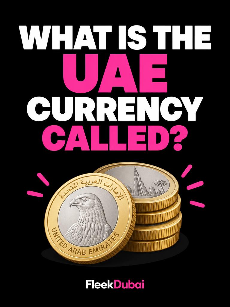 Fleek Dubai quiz post: What is the UAE currency called?