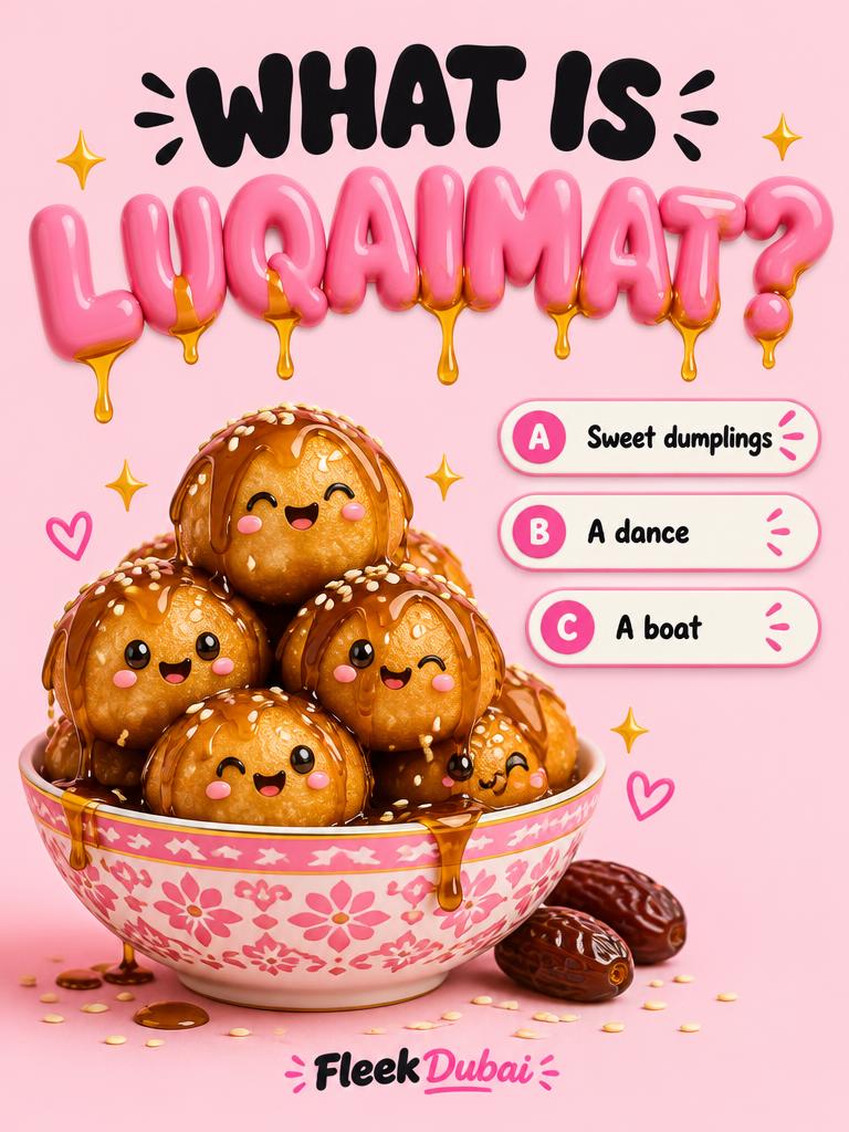Fleek Dubai quiz post: What is luqaimat?