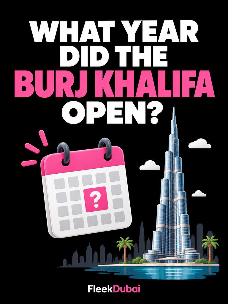 Fleek Dubai quiz post: What year did the Burj Khalifa open?