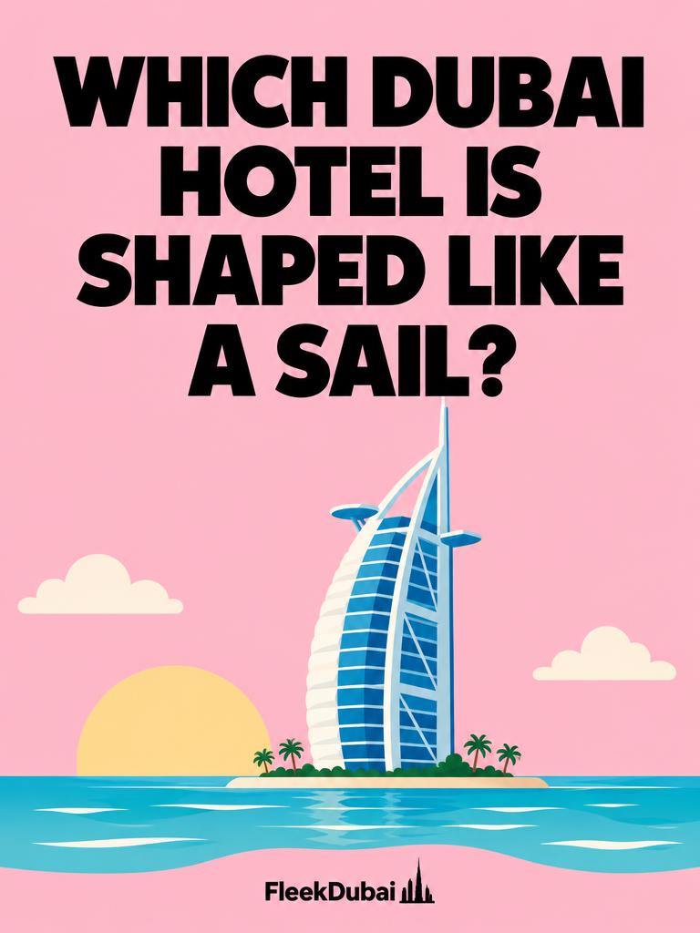 Fleek Dubai quiz post: Which Dubai hotel is shaped like a sail?