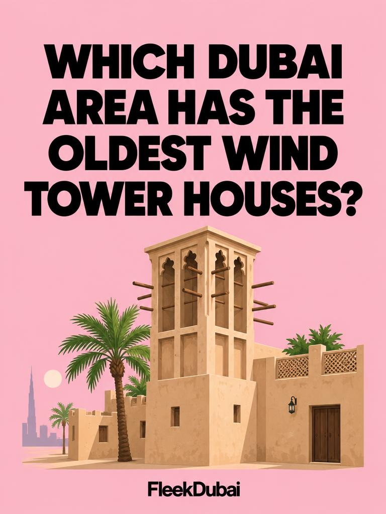 Fleek Dubai quiz post: Which Dubai area has the oldest wind tower houses?