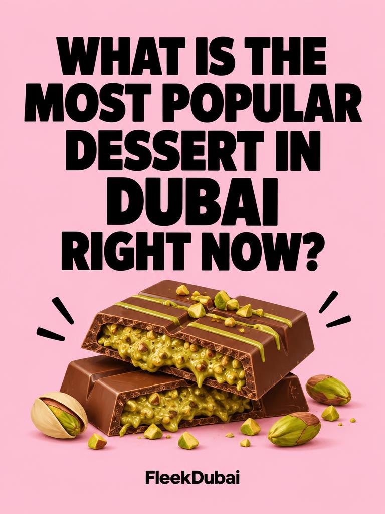 Fleek Dubai quiz post: What is the most popular dessert in Dubai right now?