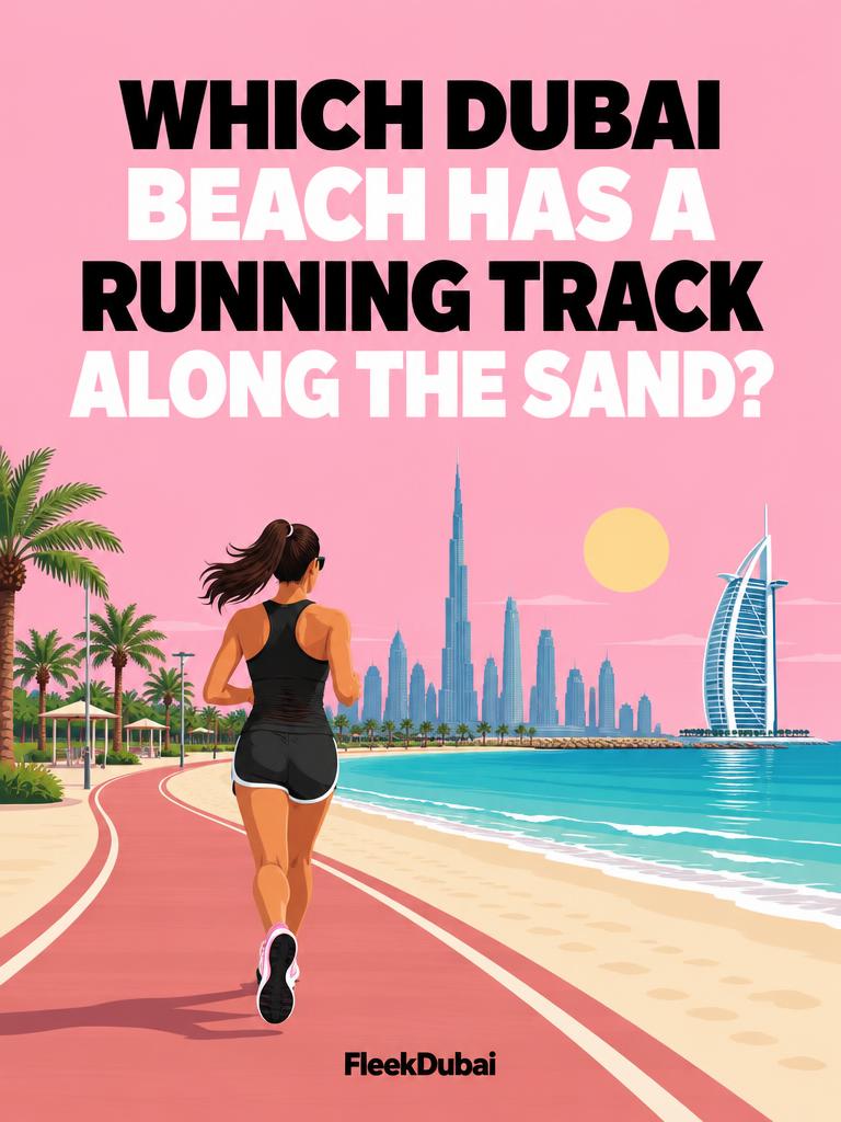 Fleek Dubai quiz post: Which Dubai beach has a running track along the sand?