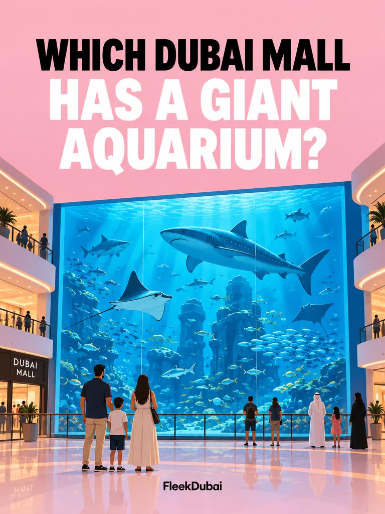 Fleek Dubai quiz post: Which Dubai mall has a giant aquarium?