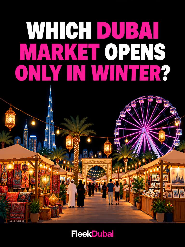 Fleek Dubai quiz post: Which Dubai market opens only in winter?