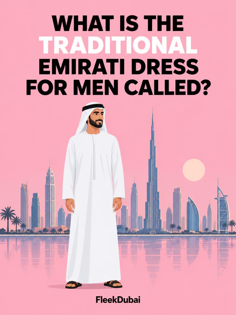 Fleek Dubai quiz post: What is the traditional Emirati dress for men called?
