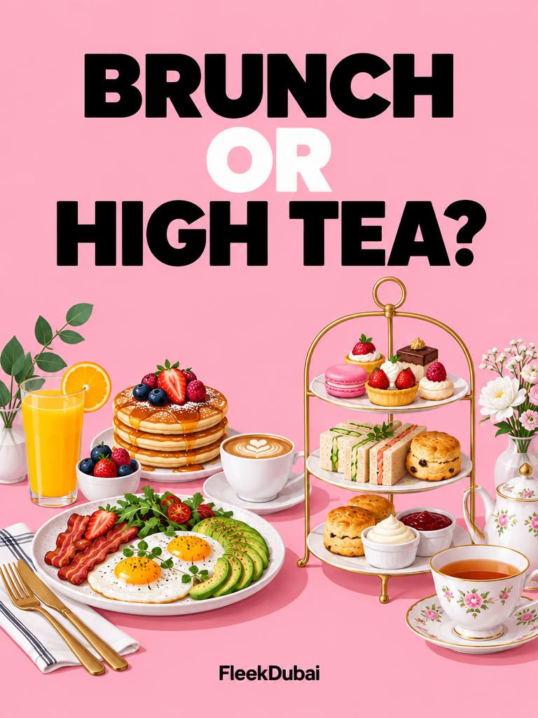 Fleek Dubai quiz post: Brunch or high tea?