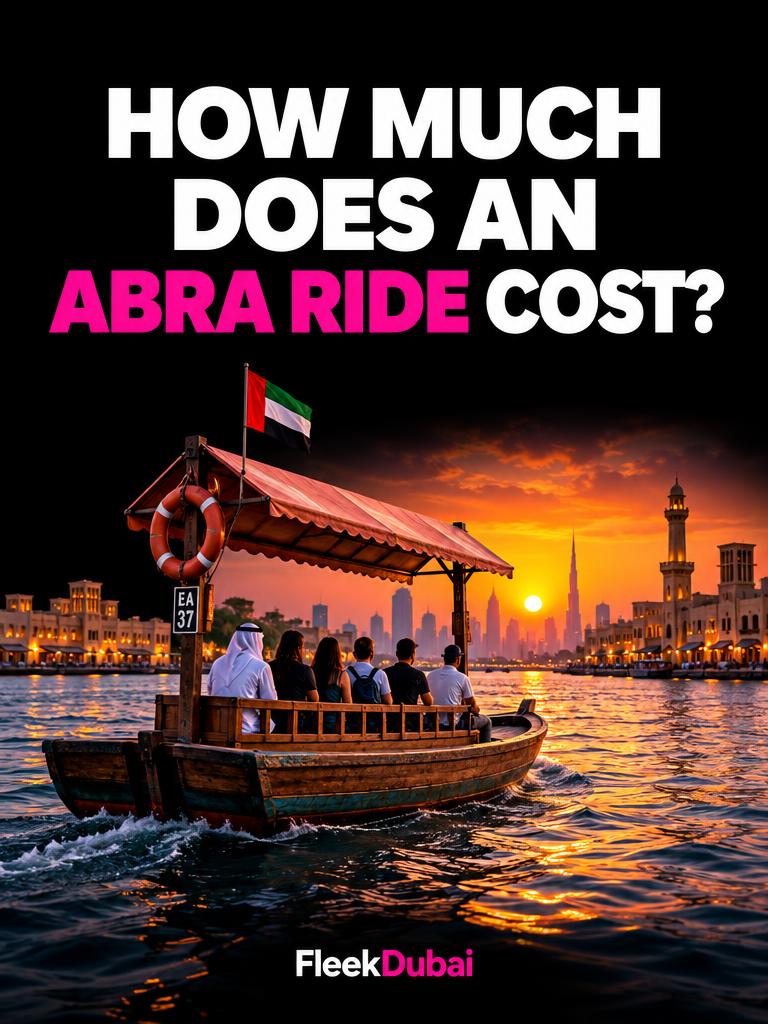 Fleek Dubai quiz post: How much does an abra ride cost?