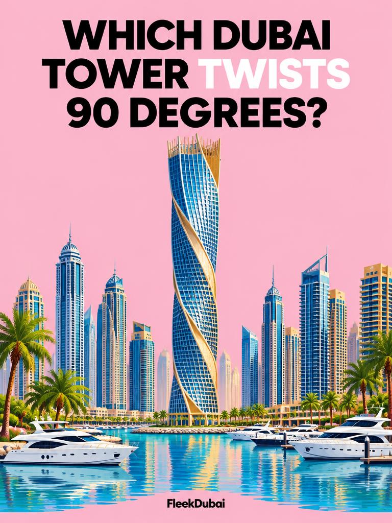 Fleek Dubai quiz post: Which Dubai tower twists 90 degrees?